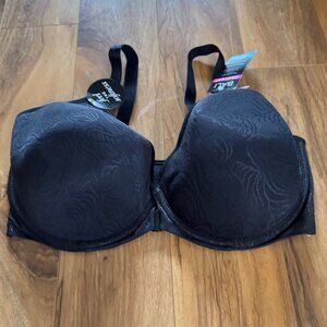 Bali Womens 40DD Black Cool Comfort Underwire Bra With Adjustable Straps NWT